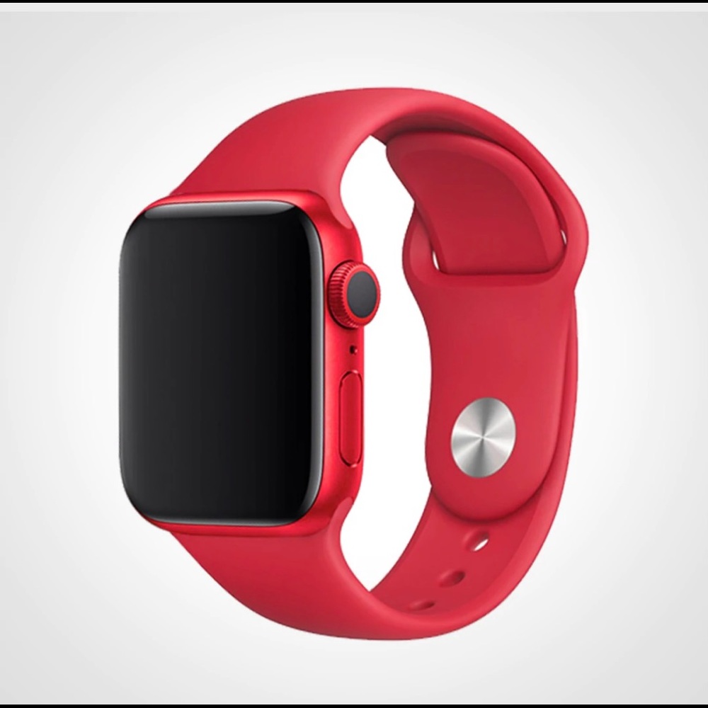 🍒Red Silicone Watch Band